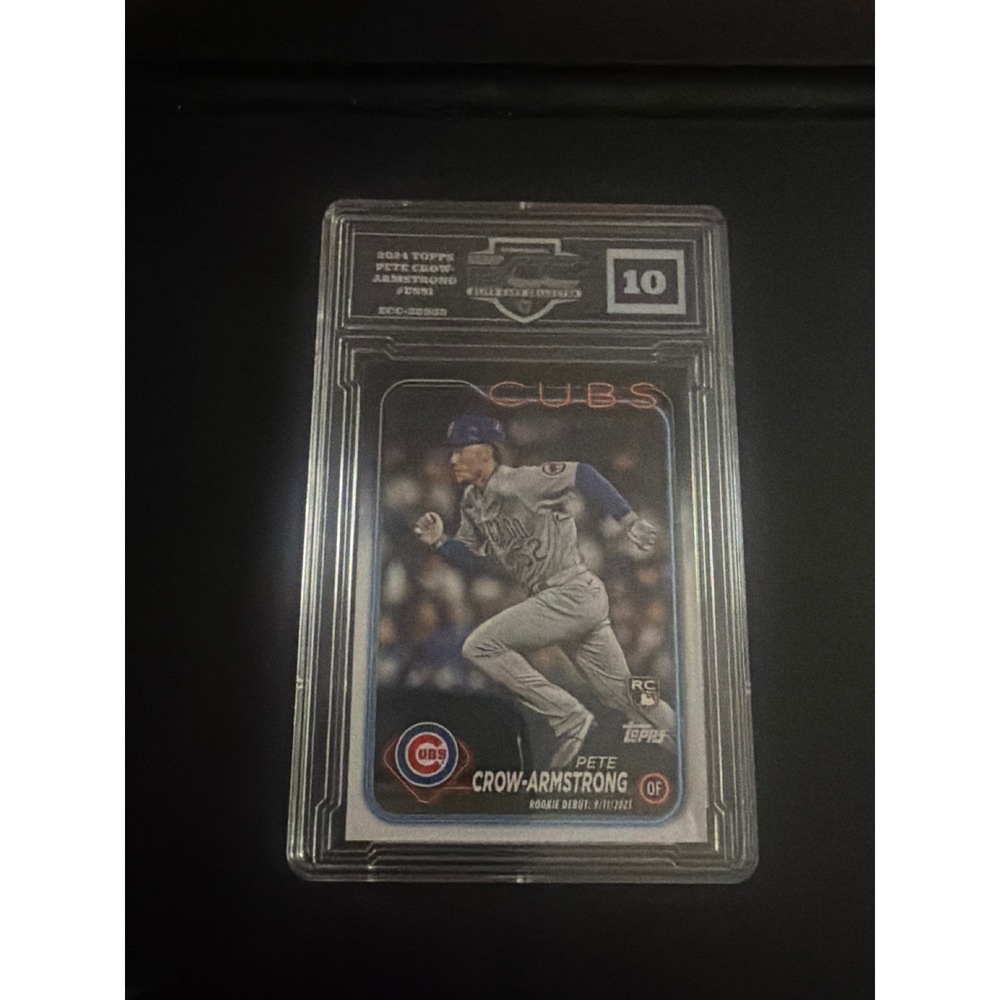 2024 Topps Pete Crow-Armstrong #US91 Chicago Cubs RC Rookie Debut ECC 10